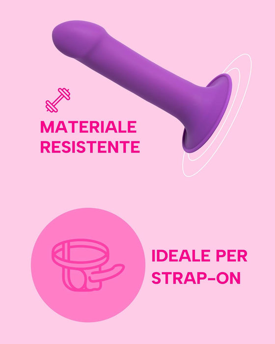 Krāsains silikona dildo ar spēcīgu pielipšanu un ūdensizturību