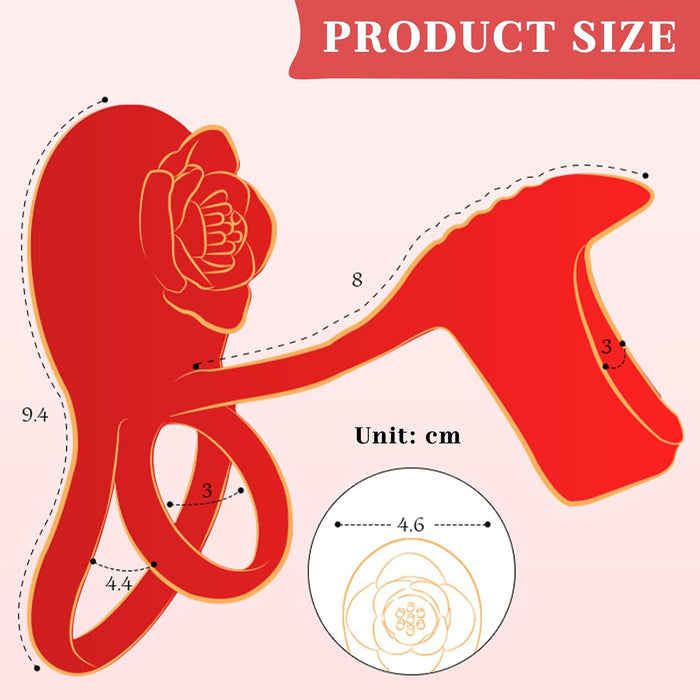 2-в-1 вибратор-кольцо на пенис для пар с 10 режимами вибрации и сильной присоской