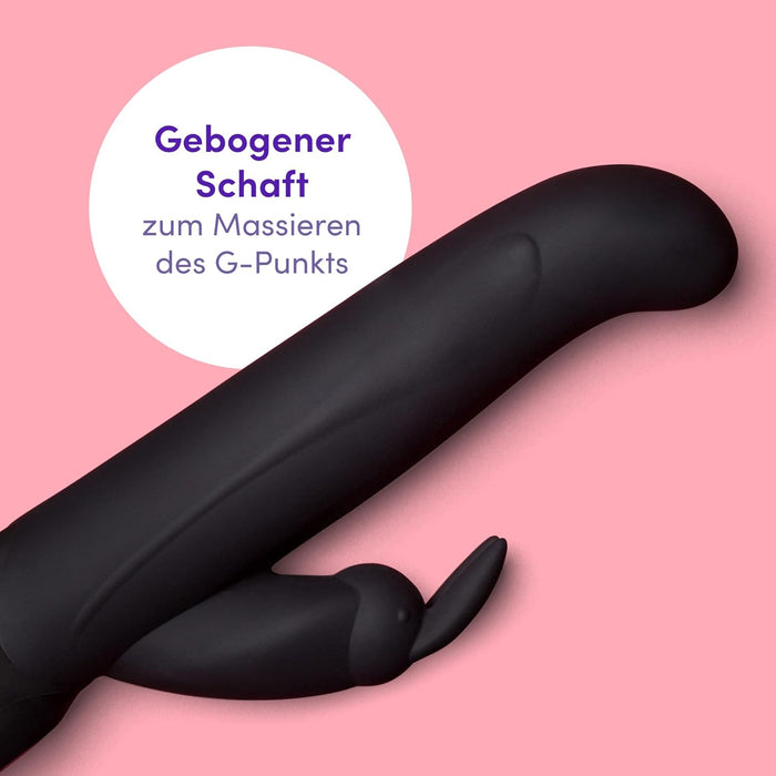 Jaudinošs 14 cm truša vibrators ar G-punkta un klitora stimulāciju