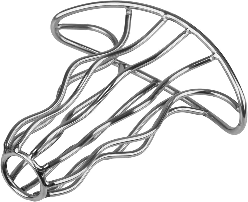 Металлическая анальная пробка с туннельным дизайном и волнистой структурой, размер L с сильной присоской