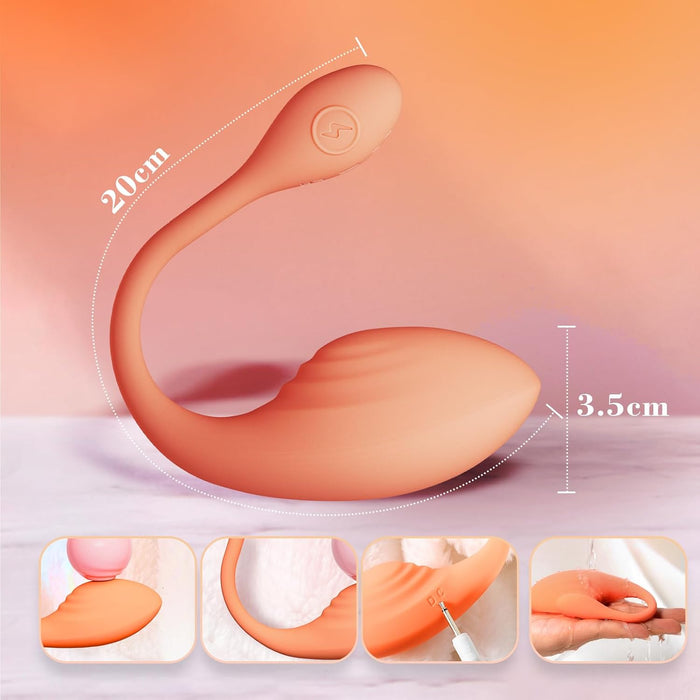 Vibrators ar tālvadību un 9 vibrācijas režīmiem romantiskām baudām