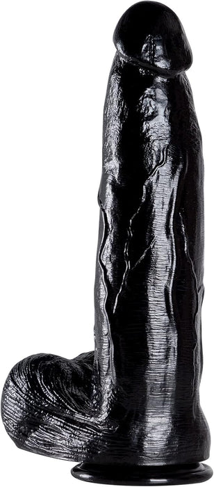 33 см XXL черный дилдо с сильной присоской для мощной стимуляции