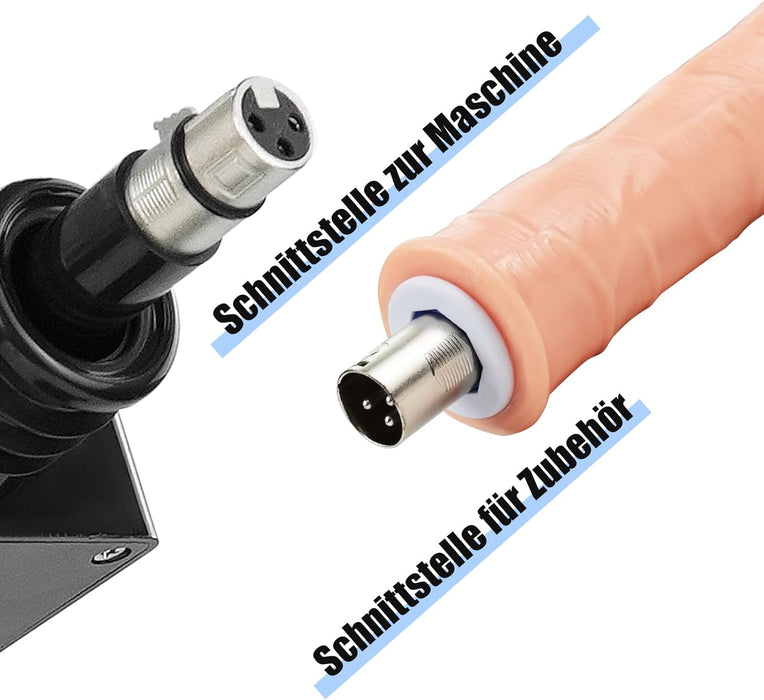 Универсальная секс-машина с сильной присоской, до 400 ударов в минуту