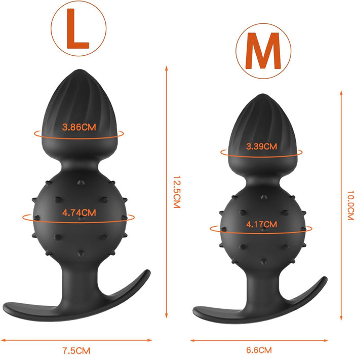 S-2.0 Аналоговый Плаг с Анальными Шариками и Большим Якорем с сильной присоской