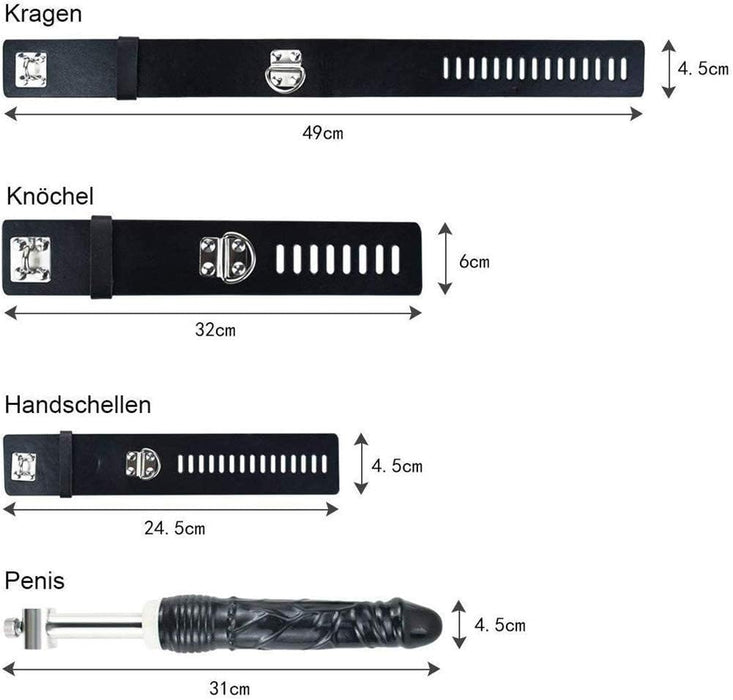 Многофункциональный BDSM набор с секс-машиной и с сильной присоской