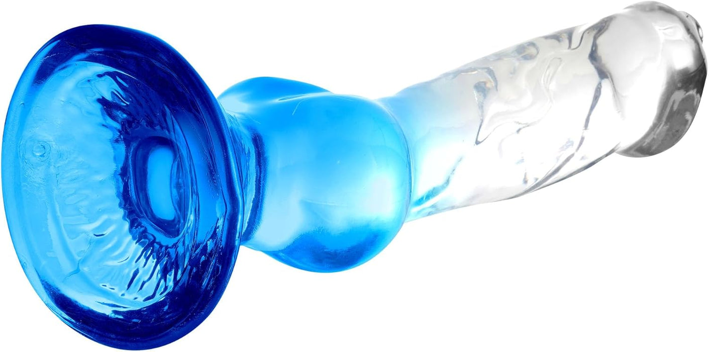 Реалистичный волчий фаллос 22 см из желе с сильной присоской для женщин