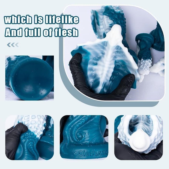 Hippogreif – bioloģisks silikona dildo ar spēcīgu piesūcekni un pieciem izmēriem