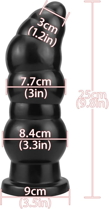 Liels XXL dildo ar unikālu tekstūru un spēcīgu piesūcekni