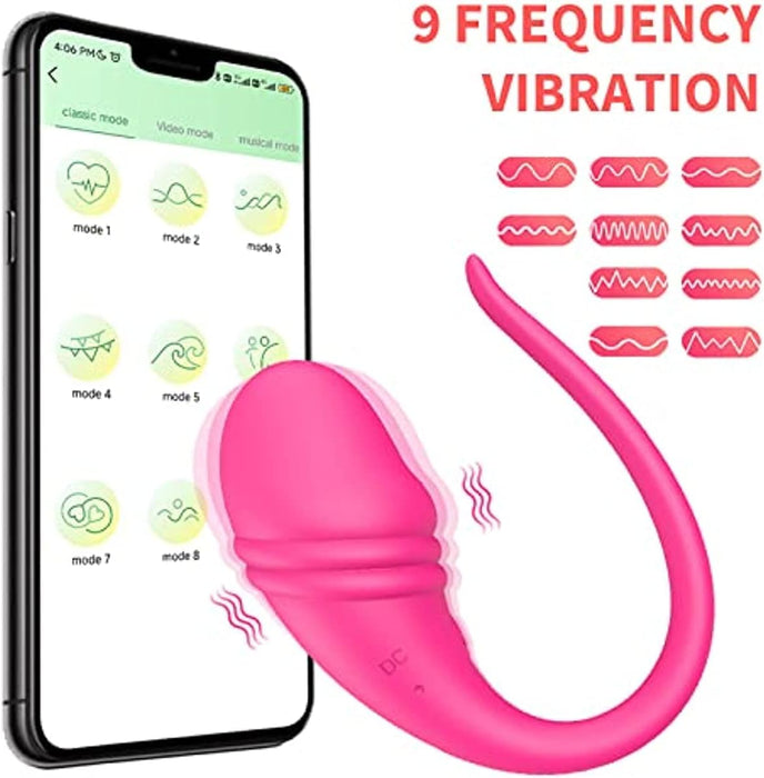 Elegants G-spot vibrator pāriem ar attālināto vadību caur lietotni