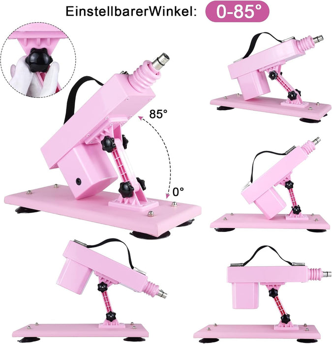 Automātiskā Seksa Mašīna Sievietēm un Vīriešiem ar Regulējamu Leņķi un Ātrumu