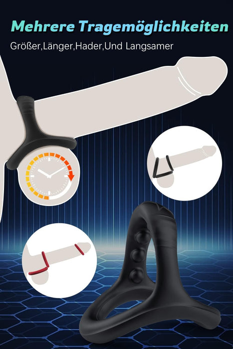 7 daļu silikona gredzenu komplekts – komforts un baudījums pāriem