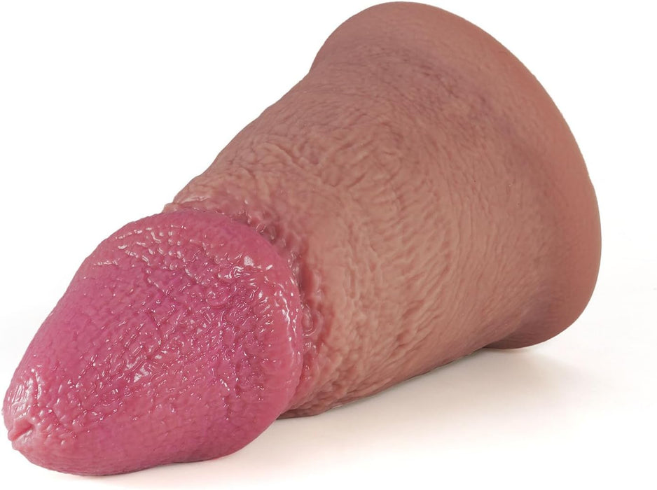 Reālistisks silikona XL dildo ar spēcīgu piesūcekni, diametrs 11.8 cm