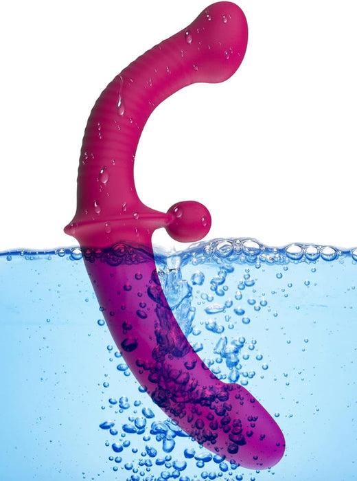 Divpusīgs silikona dildos ar 10 vibrācijas režīmiem un bezvadu tālvadību