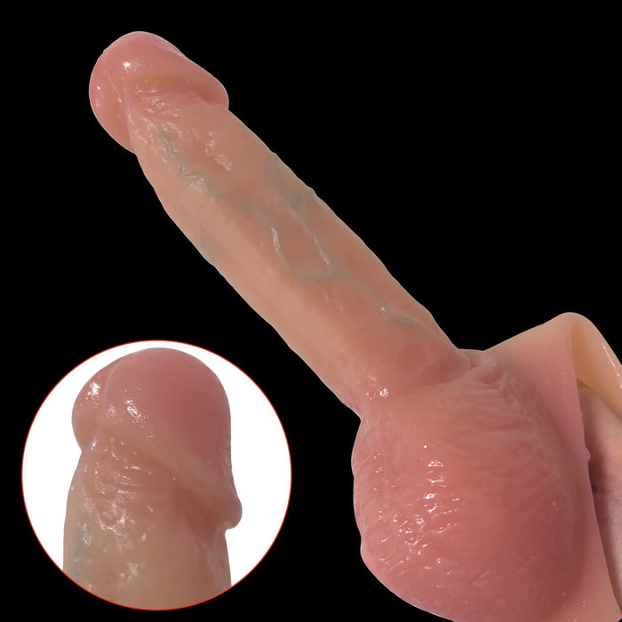 Reālistisks silikona strap-ons ar siksnu lesbietēm un pāriem