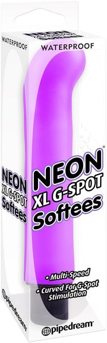 Neon XL G-Spot Softees Vibrators – 18 cm garš, violetā krāsā