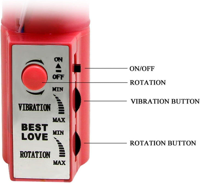 Вибратор BAILE ROTATIONS для точки G с сильной присоской