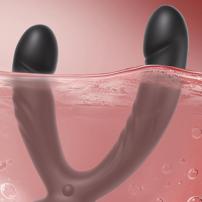 Divvietīgs vibrators ar tālvadību – 10 vibrācijas režīmi G punkta un klitora stimulācijai