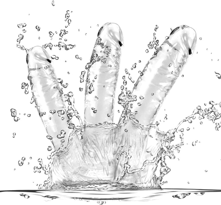 Набор прозрачных дилдо с сильной присоской – 3 размера для любого уровня