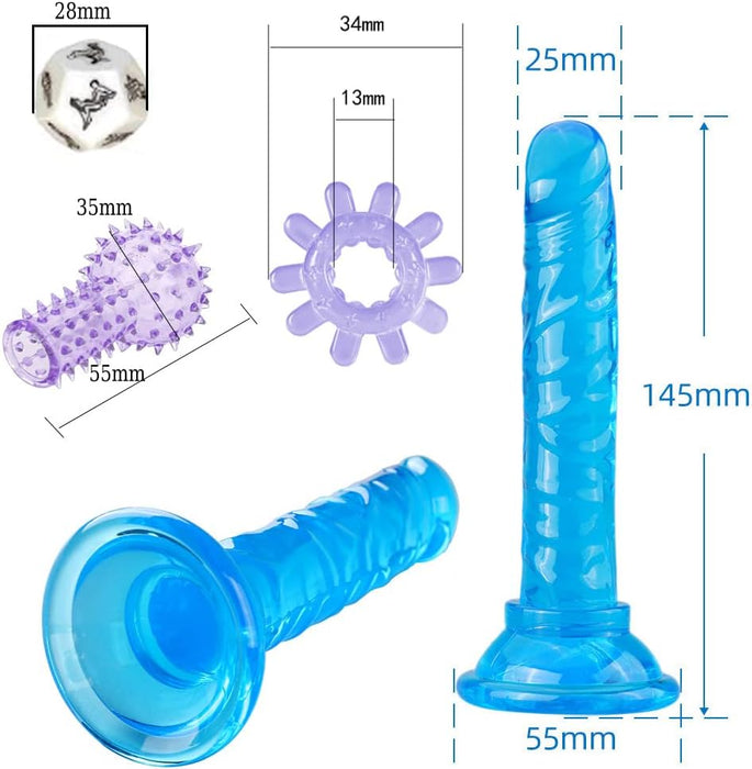 17 daļu BDSM komplekts – aizraujošām spēlēm un romantikai