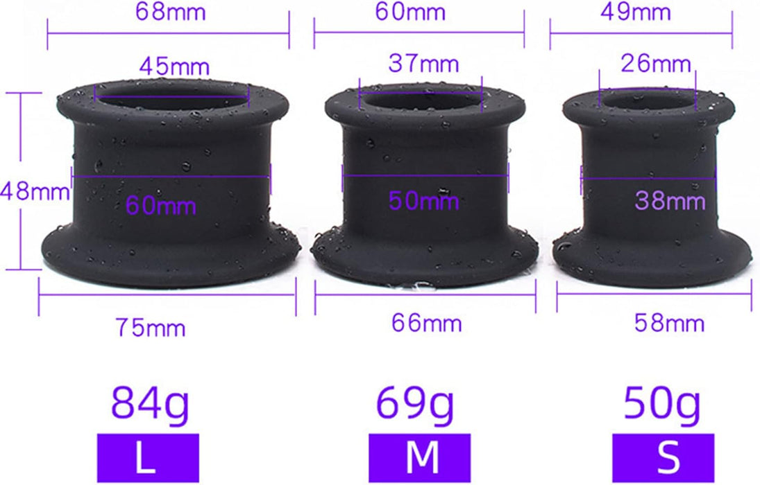 Пустотелый анальный расширитель из жидкого силикона с сильной присоской