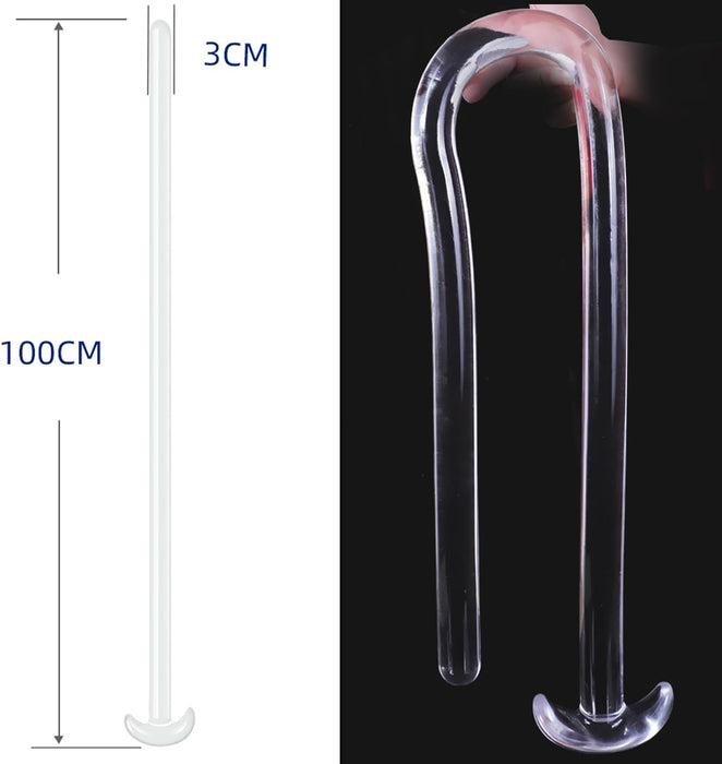 Анальный фаллоимитатор 100 см с сильной присоской, мягкий и гибкий