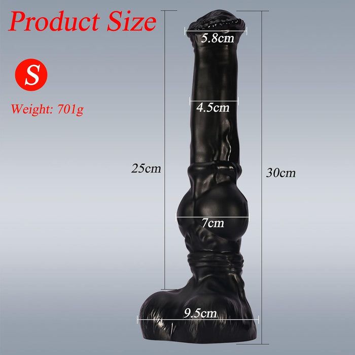 Reālistisks 38 cm Liels Analais Dildo ar Spēcīgu Piesūcekni