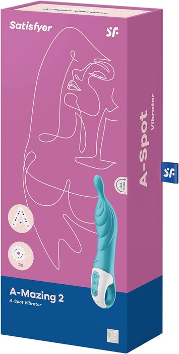 A-Mazing 2 Vibrators ar Elastīgu Galviņu un Dziļu Stimulāciju