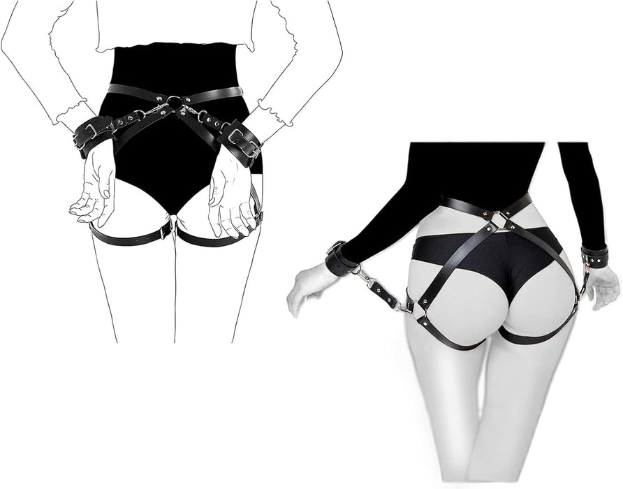 Наручники для кровати с регулируемыми BDSM ремнями и мягкой губкой, с сильной присоской