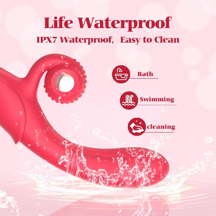 G punkta vibrators sievietēm ar 10 vibrācijas režīmiem un gliemežvāka stimulatoru