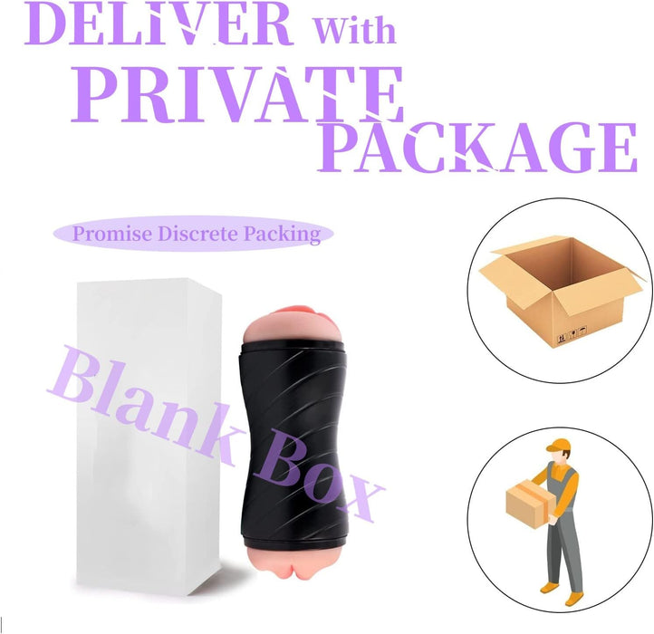 Реалистичный двусторонний мужской мастурбатор с 3D туннелем и с сильной присоской