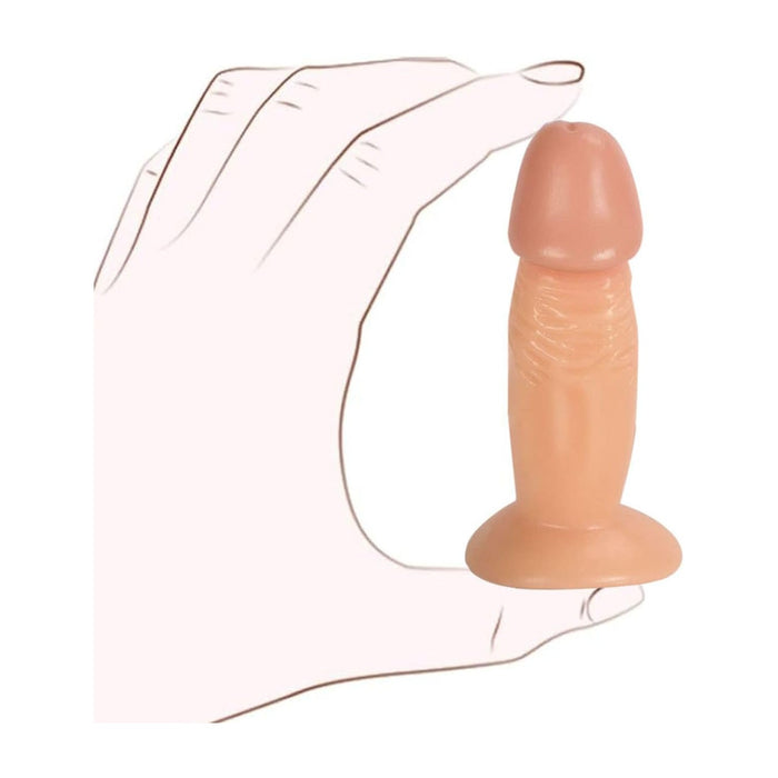 Reālistisks mīksts 11 cm dildo ar spēcīgu piesūcekni iesācējiem