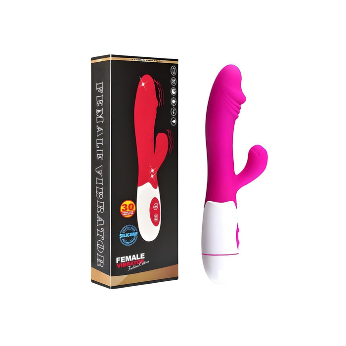 Stilīgs Rabbit Vibrators ar 7 Vibrāciju Režīmiem Klitora un G Punktu Stimulācijai