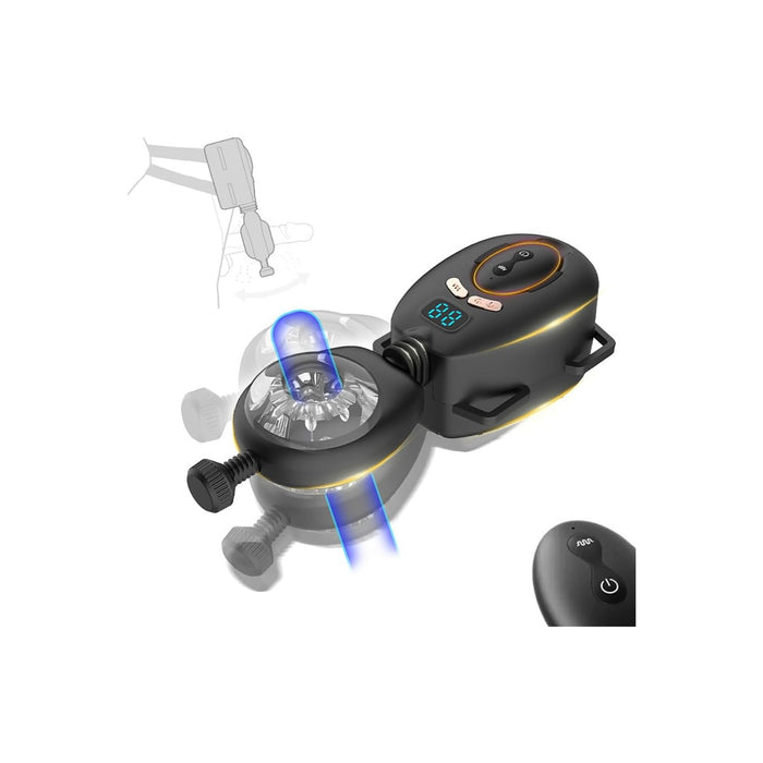 Электрический Мастурбатор с Сильной Присоской и 9 Частотами Вибрации для Мужчин