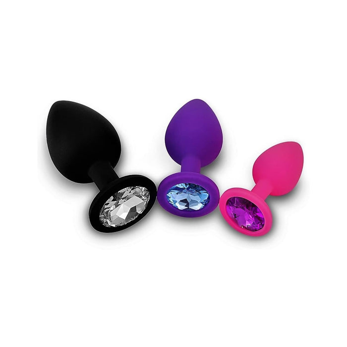 Набор из 3 силиконовых анальных пробок с сильной присоской – комфорт и удовольствие