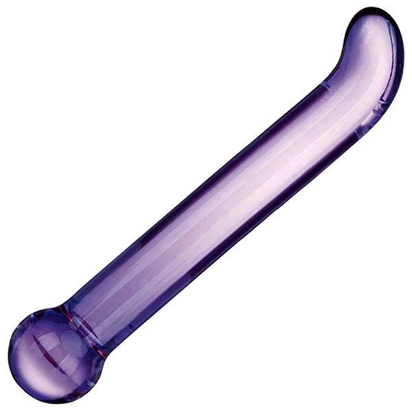Glas Purple G-Spot Tickler stikla dzimumlocekļa simulators