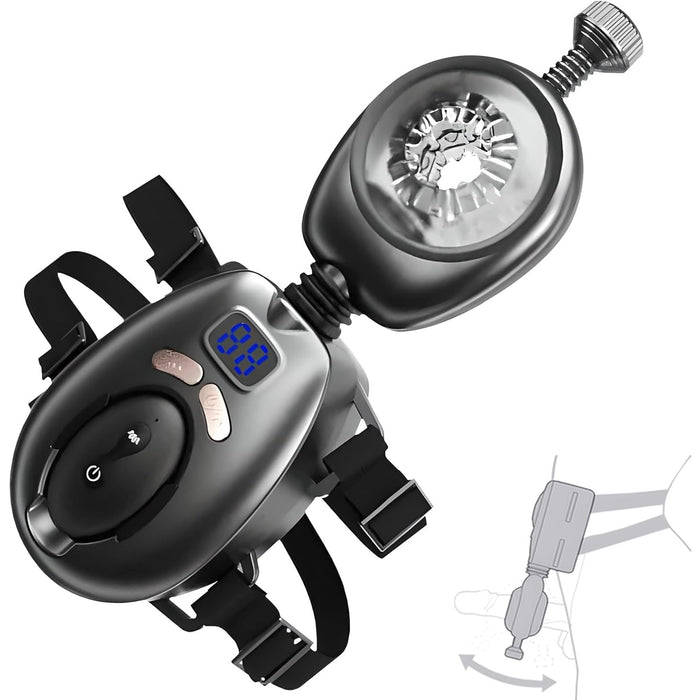 Elektriskais vīriešu masturbators ar 9 vibrācijas režīmiem un roku brīvību