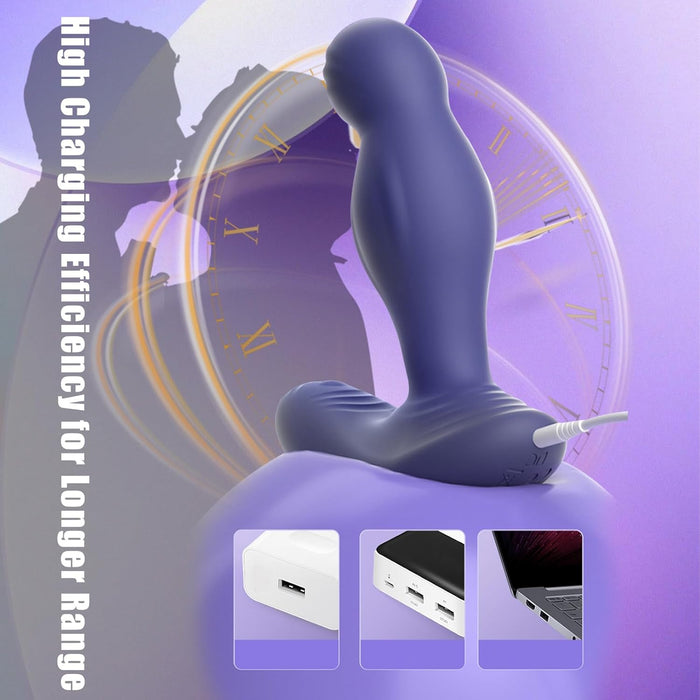 Силиконовый стимулятор простаты для мужчин с дистанционным управлением