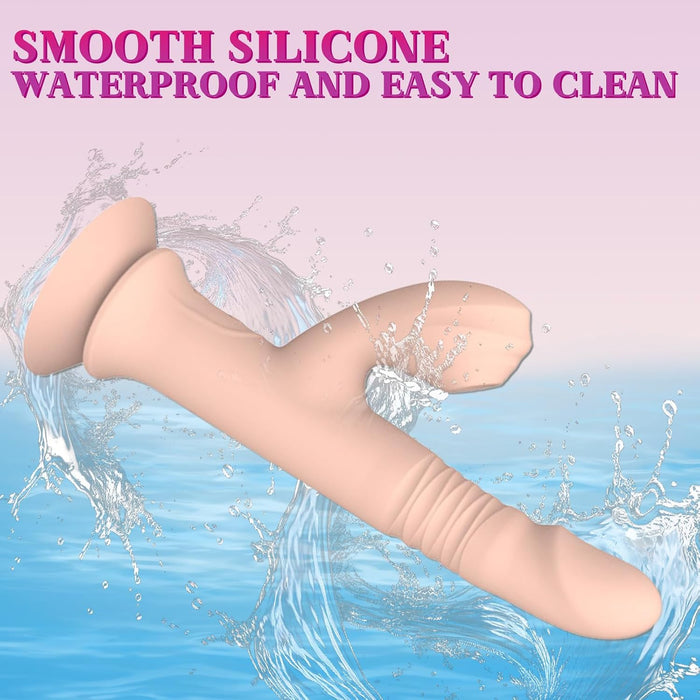 Ergonomisks G punkta vibrators ar spēcīgu piesūcekni un klitoru stimulējošs aparāts