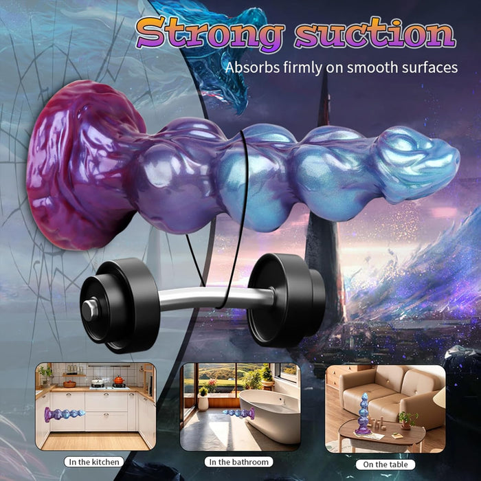 Monster силиконовый дилдо для простаты и G-точки с сильной присоской