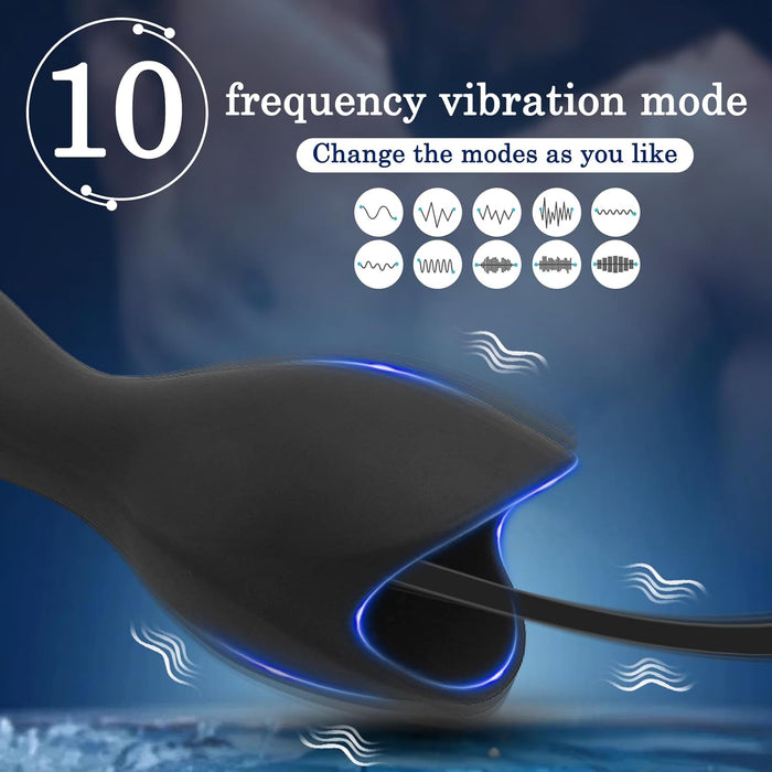 7-in-1 Prostatas Vibrators Vīriešiem no Medicīniskā Silikona