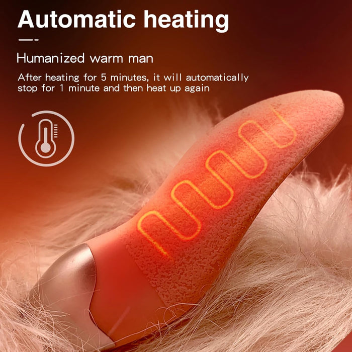 G-punkta vibrators ar mēles dizainu, 9 vibrācijas režīmiem un apsildi