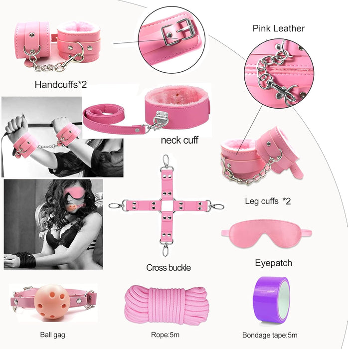 BDSM Набор для Пар с сильной присоской – 33 Элемента для Ролевых Игр