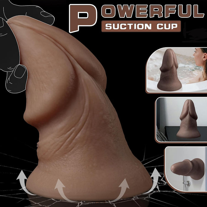 XXL Dildo 19x8,5 cm ar konisku galiņu prostatas stimulēšanai