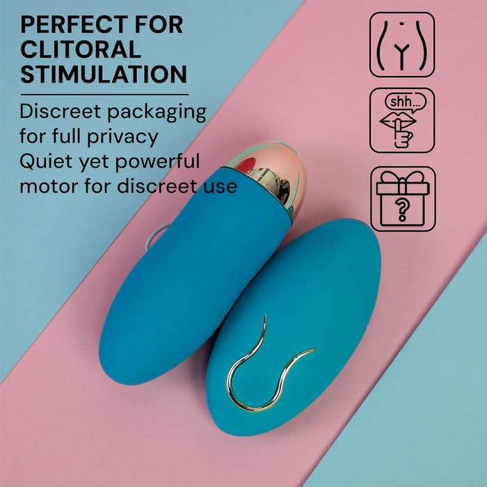 Mini vibrējošs olu vibrators sievietēm ar 20 stipriem vibrācijas režīmiem un tālvadību