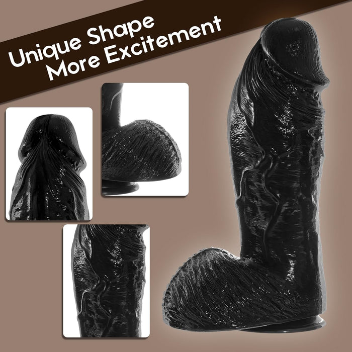 Realistisks 21 cm Anālais Dildo ar 3D Tekstūru un G-Punkta Stimulāciju