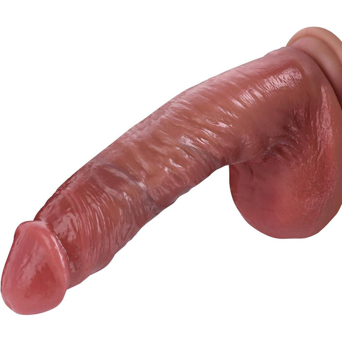 Реалистичный большой дилдо с сильной присоской для неповторимых ощущений