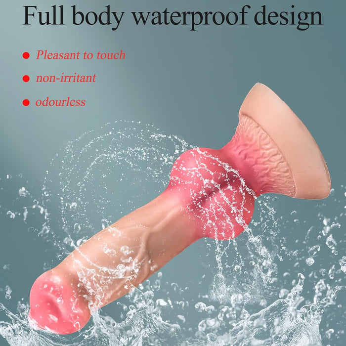 Реалистичный большой догги дилдо с сильной присоской – 5 размеров