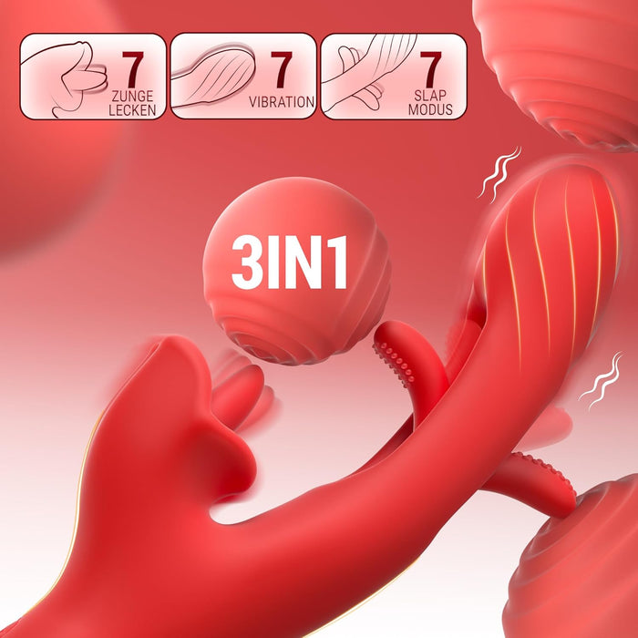 Vibrators sievietēm ar 360° mēles kustību un 7 vibrācijas režīmiem