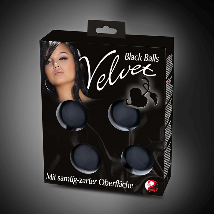 Mīksti Melni Mīlas Bumbiņas efektīvai iegurņa pamatnes trenēšanai