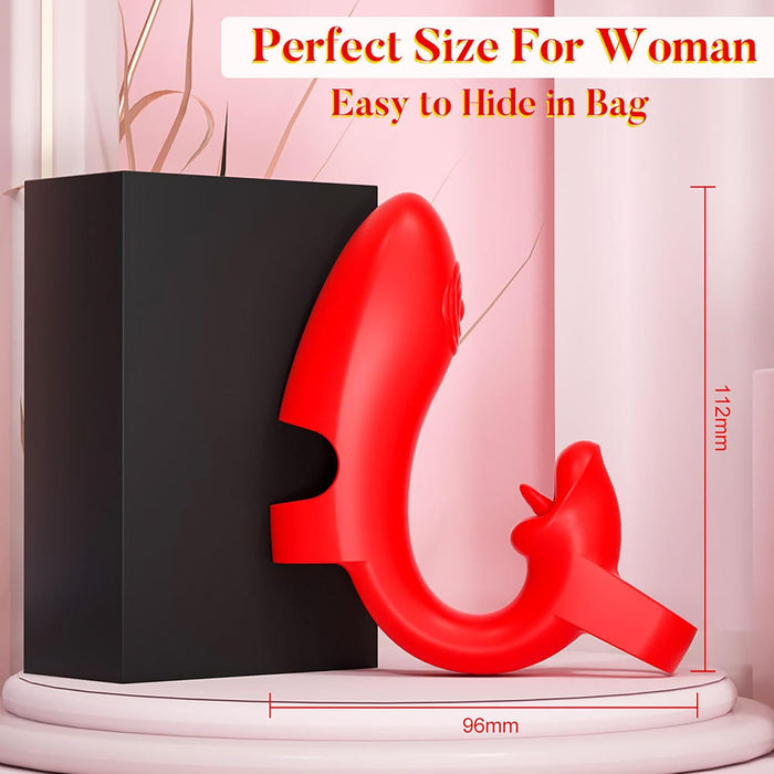 Двухмоторный 2-в-1 вибратор для клитора и G-точки с 10 режимами вибрации с сильной присоской